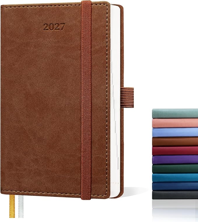 2027 Pocket Planner, 6.5" x 3.5", Small Weekly and Monthly Calendar