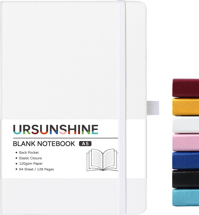 Blank Journal/Notebook - Classic Notebook/Journal with Ribbon Divider