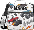 Custom Truck Racing Car Flag 3 Ring Binder Bag 1.5 inch Personalized Name Binder Organizer 500 Sheet Documents Storage for School Office