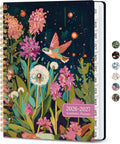 Academic Planner 2026-2027, Monthly and Weekly Calendar Planner, July 2026 - June 2027, Pretty Hardcover Teacher Student Planning Agenda Book with Tabs, Fit for School Office Supplies, 6.3" x 8.5", Humming Glow