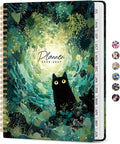 Planner 2026-2027, Monthly & Weekly Jul 2026-Jun 2027 Calendar Book | 6.3" x 8.5", Hardcover Spiral Planner with Tabs, School & Daily Pretty Agenda for Women, Students, Teachers, Mystic Grove