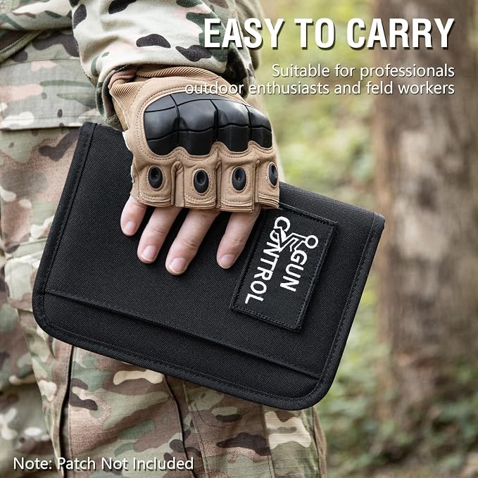 Kosibate Tactical Notebook Padfolio Ring Binders with 45 Sheets,Army Military Notebook Portfolio Binder with Zipper for Tactical Gear and Organizer, Refillable 6-Ring Binder(Black,5.5'' x 8.5'')