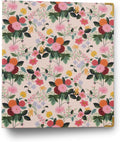 RIFLE PAPER CO. Dahlia Classic Binder w/Soft-Touch Illustrated Cover | 1" 3-Ring Binder, Holds 175 Pages, 3 Tabbed Dividers, Double-Sided Pocket Folder, 6 Adhesive Labels, Reinforced Metal Corners