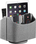 360° Swivel Remote Control Holder,TV Remote Caddy for Nightstand Table | PU Leather Spinning Bedside Table Office Desk Storage Box Organizer for Controller,Glasses,Pen, Decorations for Living Room