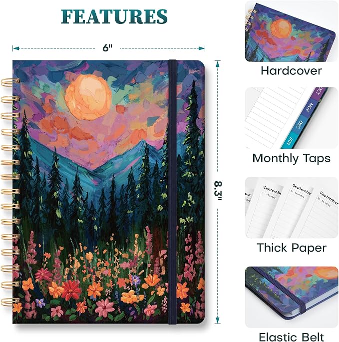 Planner 2026-2027 Weekly & Monthly Academic Planner, 6" x 8.3"