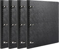 WOT I 4-Pack Telescoping 3 Ring Binder(0.75"), Expandable Flexible Binder - Patented Design for Easy Portability, Holds 8.5"x11" Paper, for School, Office&Home Organization, Black