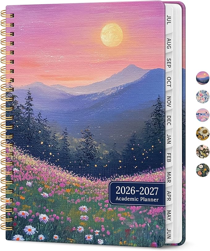 Planner 2026-2027, Monthly & Weekly Jul 2026-Jun 2027 Planner Calendar