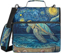 3 Ring Zipper Binder With Shoulder Strap Documents Storage Organizer Green Fire Dragon