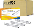 OLYMPX 500 Pcs of Prong Paper Fastener Compressors for Standard 2-Hole Punch, Works with 1 Inch - 3.5 Inch Capacity, 2.75 Inch Center for Paper Fastener Prong Bases, Bulk-Packed