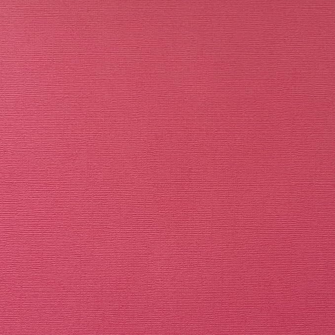 Rosy Red—12x12 Textured Cardstock | 80lb Textured Red Scrapbook Paper | Premium Cardstock for Cricut Cutting | 25 Sheets