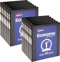 Avery Standard View 3 Ring Binders, 1" Round Rings, 175-Sheet Capacity, 1.4 Inch Wide Spine, Black Binders, Ideal for Lightweight Organization and Occasional Referencing (12-Pack of 05710)