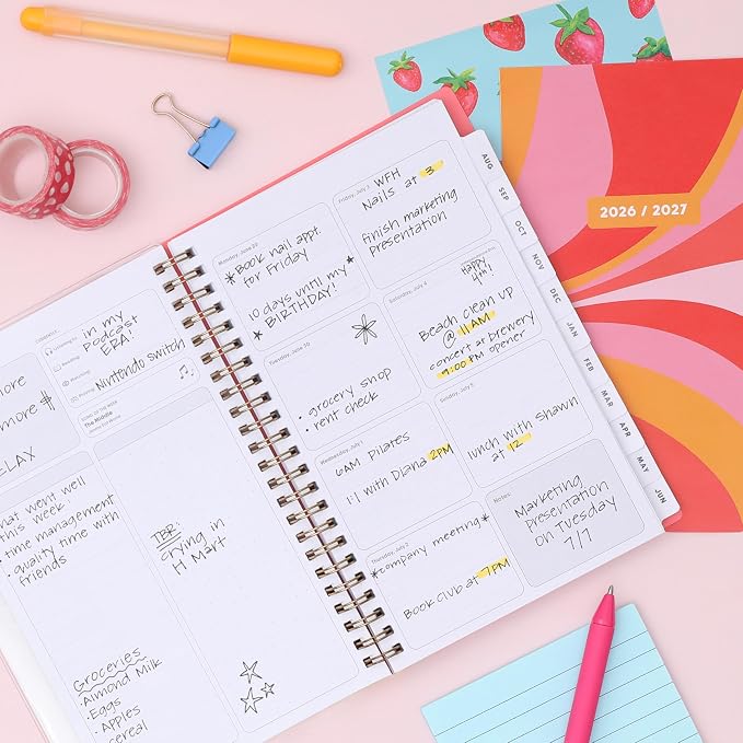 Blue Sky Gen Z 2026-2027 Weekly & Monthly Academic Planner, 5"x8", Gladys