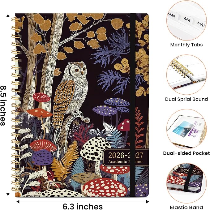ZOTIA Planner 2026-2027, Jul 2026-Jun 2027 Weekly & Monthly Calendar