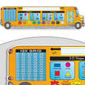Really Good Stuff Zaner-Bloser Bus-Shaped Desktop Nameplates, 24-Pack