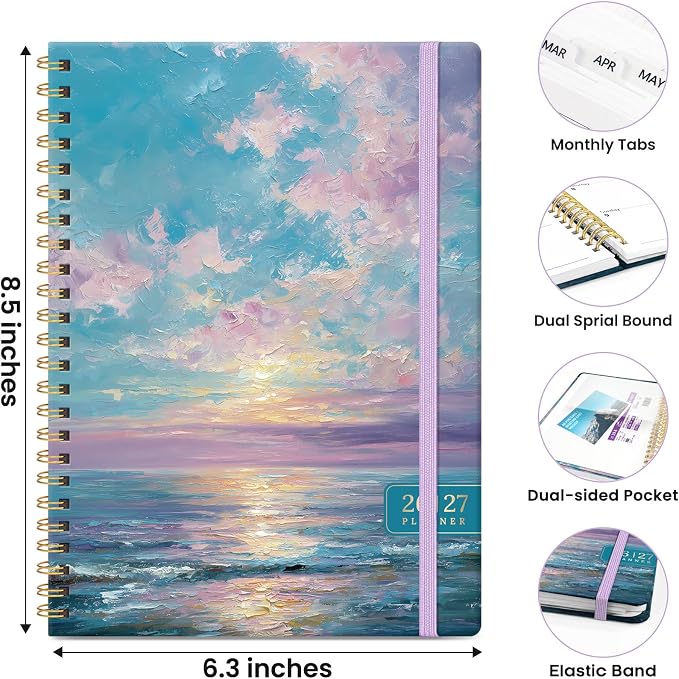 ZOTIA Planner 2026-2027, Jul 2026-Jun 2027 Weekly & Monthly Calendar