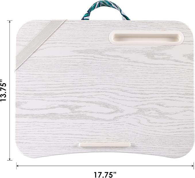 LAPGEAR Designer Lap Desk – Tropical Palm Leaves, Fits 15.6” Laptops
