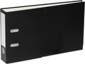 2-Ring Binder for Top-Punched 8.5" x 14" Legal Paper - Black, by Bindertek | Top-Opening, 3" Spine, 525 Sheet Capacity, 2.5" Lever Arch Ring Mechanism, Linen-Textured Covers, Steel Reinforced Edges