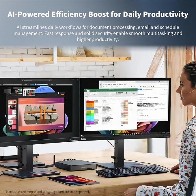 Lenovo ThinkCentre neo 55q Mini Desktop Ryzen AI 5 330, 16GB RAM 512GB SSD