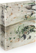 Carstens Limited Edition 3-Inch Green Marble Heavy Duty 3-Ring Binder – Side Opening, Waterproof, Durable Plastic, No-Gap Rings, Holds 400 Sheets, BPA-Free, Made in USA (1719-3R)