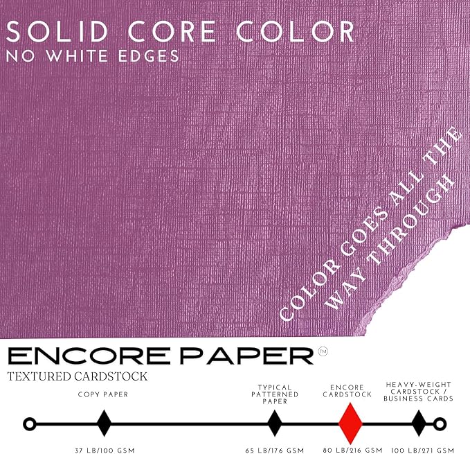 Spring Crocus—12x12 Textured Cardstock | 80lb Textured Purple Scrapbook Paper | Premium Cardstock for Cricut Cutting | 25 Sheets