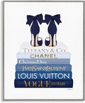 Chic Bookstack Heels Fashion, 11 x 14 Inch Framed Giclée Print | Stupell Industries · By Amanda Greenwood · Ready to hang · Great for bedroom or office · Made in USA