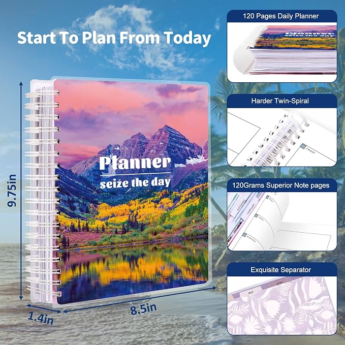 Arundhati Planner 2026-2027, 18 Months Large Daily Weekly Monthly Organizer