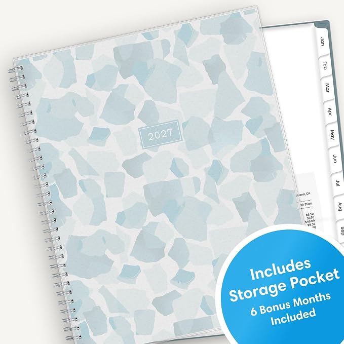 Blue Sky 2027 Weekly & Monthly Planner Calendar, 8.5"x11", Amitza