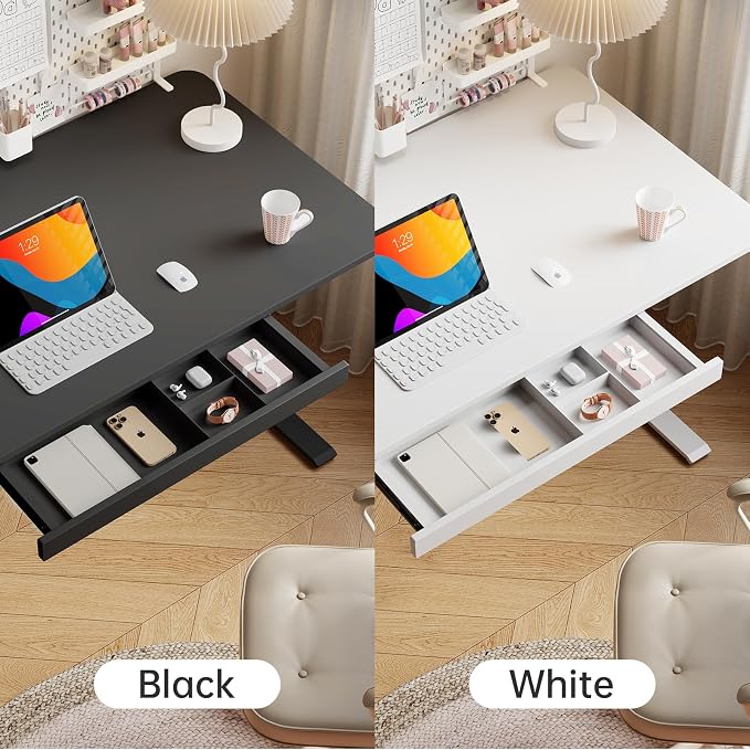 Under Desk Storage Drawer, 15.5Inch Shallow Under Desk Drawer Organizer