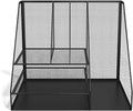 TRU RED Wire Mesh Desk Organizer, 6‑Compartment, Matte Black, 2‑Pack – Desktop Accessory Holder for Office Supplies