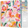 bloom daily planners 2027 Planner for Women (8.5" x 11") - Weekly & Monthly Calendar Year (January to December) Softcover Agenda Book Organizer with Stickers & Stencil - Brushstroke Blooms