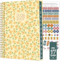 bloom daily planners 2026-2027 Planner - Academic Year (July 2026 - July 2027) Monthly & Weekly Soft Cover Planner for Women - 13 Month Agenda Book with Stickers - 5.5" x 8.25" - Butter Yellow Daisies