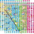 Geyee 36 Pcs Space Pencils Hawaiian Shark Themed Party Favors, Shark