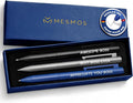 MESMOS 3pk Fancy Pens for Men, German Made Ballpoint Ink 1mm Medium Tip, Best Boss Gifts for Men, Boss Day Male Birthday Gift for Him