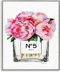 Glam Paris Vase with Peony, 11 x 14 Inch Framed Giclée Print | Stupell Industries · By Amanda Greenwood · Ready to hang once unboxed · Elegant gift for any room · Made in USA