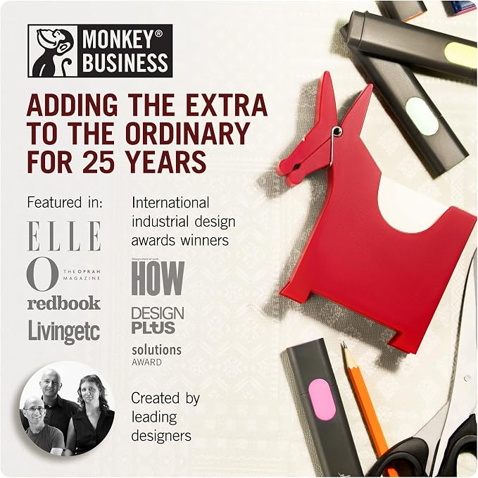 Morris the Donkey: Desktop Memo Holder | Cute Desk Accessories & Office Supplies | Funny Desk Decor & Office Accessories | Desk Supplies: Holders & Dispensers | Sticky Note Holder | by Monkey Business