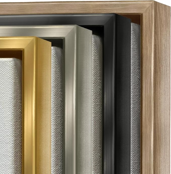 Modern Eucalyptus Leaf Stems, 16 x 20 Inch Canvas in Floater Frame | Stupell Industries · By Albert Koetsier · Ready to hang · Great for living room or office · Made in USA