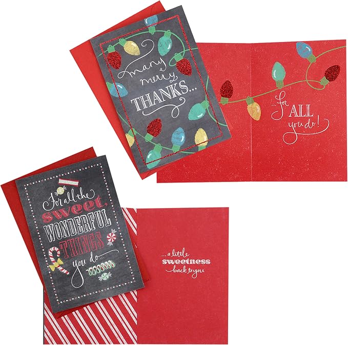 Hallmark Christmas Cards Assortment for Teachers or Babysitters from Children (10 Cards with Envelopes) (2299XXM3012)