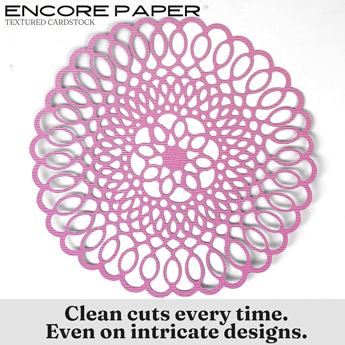 Party Pink—12x12 Textured Cardstock | 80lb Textured Pink Scrapbook Paper | Premium Cardstock for Cricut Cutting | 25 Sheets