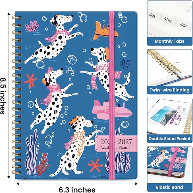 Planner 2026-2027, Monthly & Weekly Jul 2026-Jun 2027 Planner Calendar