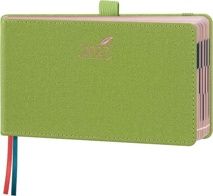BEZEND Pocket Calendar 2027, Weekly Monthly Planner for Purse (6.5"x3.75")