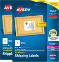 Avery TrueBlock Shipping Labels, Sure Feed, Permanent, 3-1/3" x 4", White, 2 Pack, 120 Labels Total (32134)