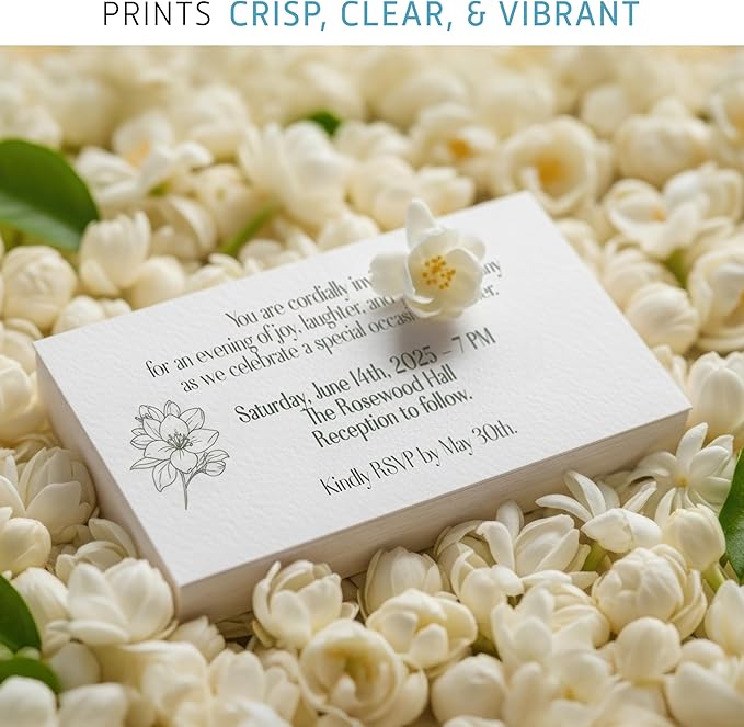 Cardstock Paper | 100 Pack, White Card Stock Printer Paper 8.5 x11, Heavyweight Thick, 110 lb, Premium Smooth Sheets and Printer Compatible - for Crafts, Cards, and Business