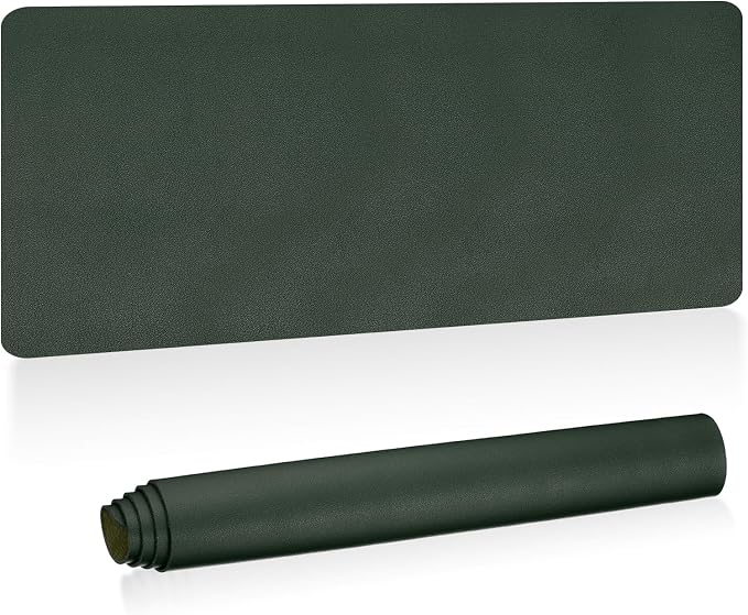 PATIKIL Desk Mat, 48x17 Non-Slip Waterproof PU Leather desk Pad, Dual Sided for Office & Home, Dark Green
