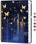 ZOTIA Academic Planner 2026-2027, Monthly & Weekly Jul 2026-Jun 2027 | Golden Butterflies, 6.3" x 8.5" Calendar Planner for Women, Hardcover Pretty Organizer for Women, School Office Home Supplies