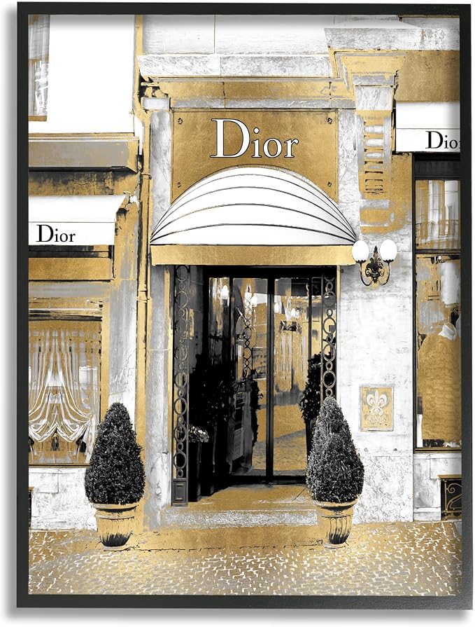 Glam Fashion Storefront Cityscape, 24 x 30 Inch Framed Giclée Print | Stupell Industries · By Madeline Blake · Ready to hang · Great for living room or office · Made in USA