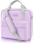 Zipper Binder 3 Ring with Shoulder Strap and Handle, Purple 2 Inch 3 Ring Binder with Zipper, Extra Pockets Holds 500 Sheets, Waterproof Trapper Keeper for Middle School & Work Organizer