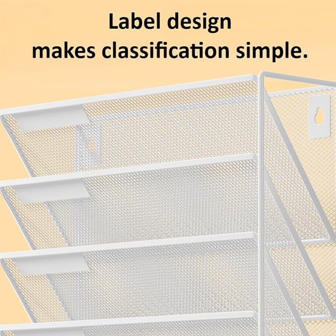 Kuntine.B Wall File Organizer Office Hanging Magazine Holder Wall File Organizer for Office Home