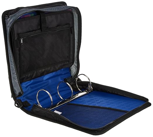 Case-it Binder, 3-Inch 3-Ring | Mighty Zip Tab | Blue | D-146 | Pack of 6