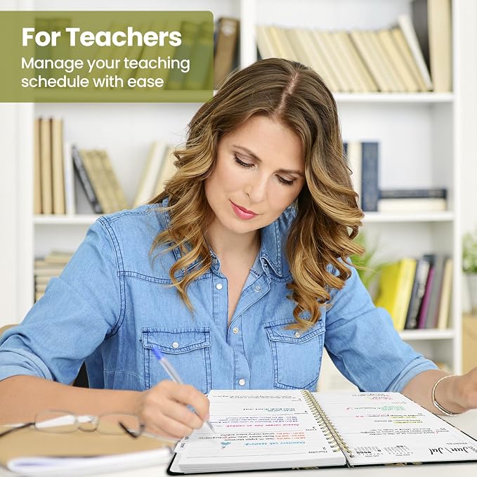 ZOTIA Academic Planner 2026-2027, Monthly & Weekly Jul 2026-Jun 2027 | Wildwood Fox, 8.5" x 11" Calendar Planner for Women, Hardcover Pretty Organizer for Women, School Office Home Supplies
