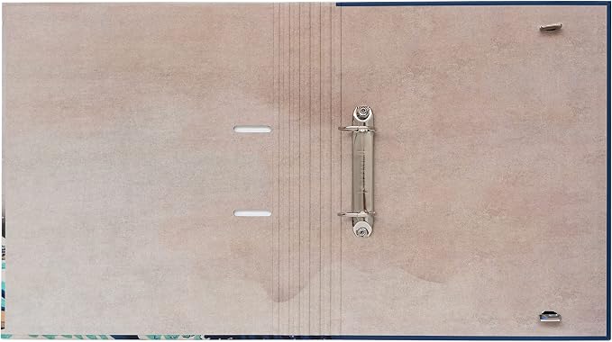 Kokonote Hokusai 2 Ring Binder - A4 - 10.6 x 12.6 inches - 27 x 32 cm - 2 Rings - Japanese Gifts | A4 Folder with Elastic closure, School Folders for Paperwork A4, Back to School Supplies | The Great Wave off Kanagawa
